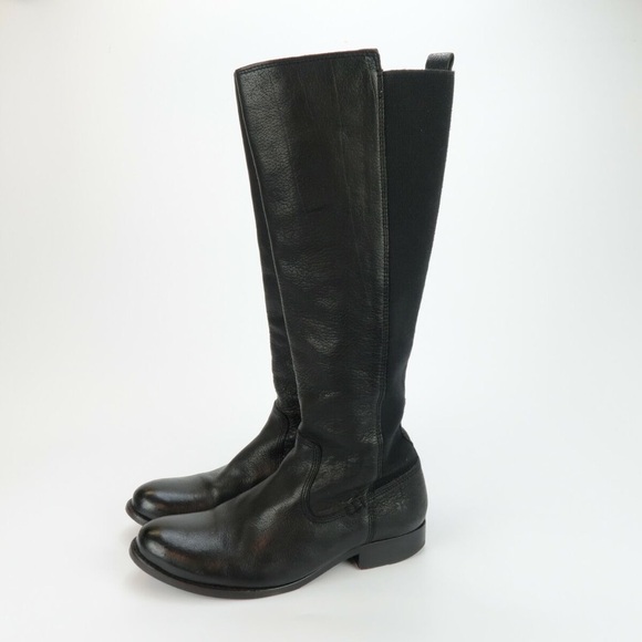 Frye Molly Gore Tall Leather Boots - Picture 3 of 9